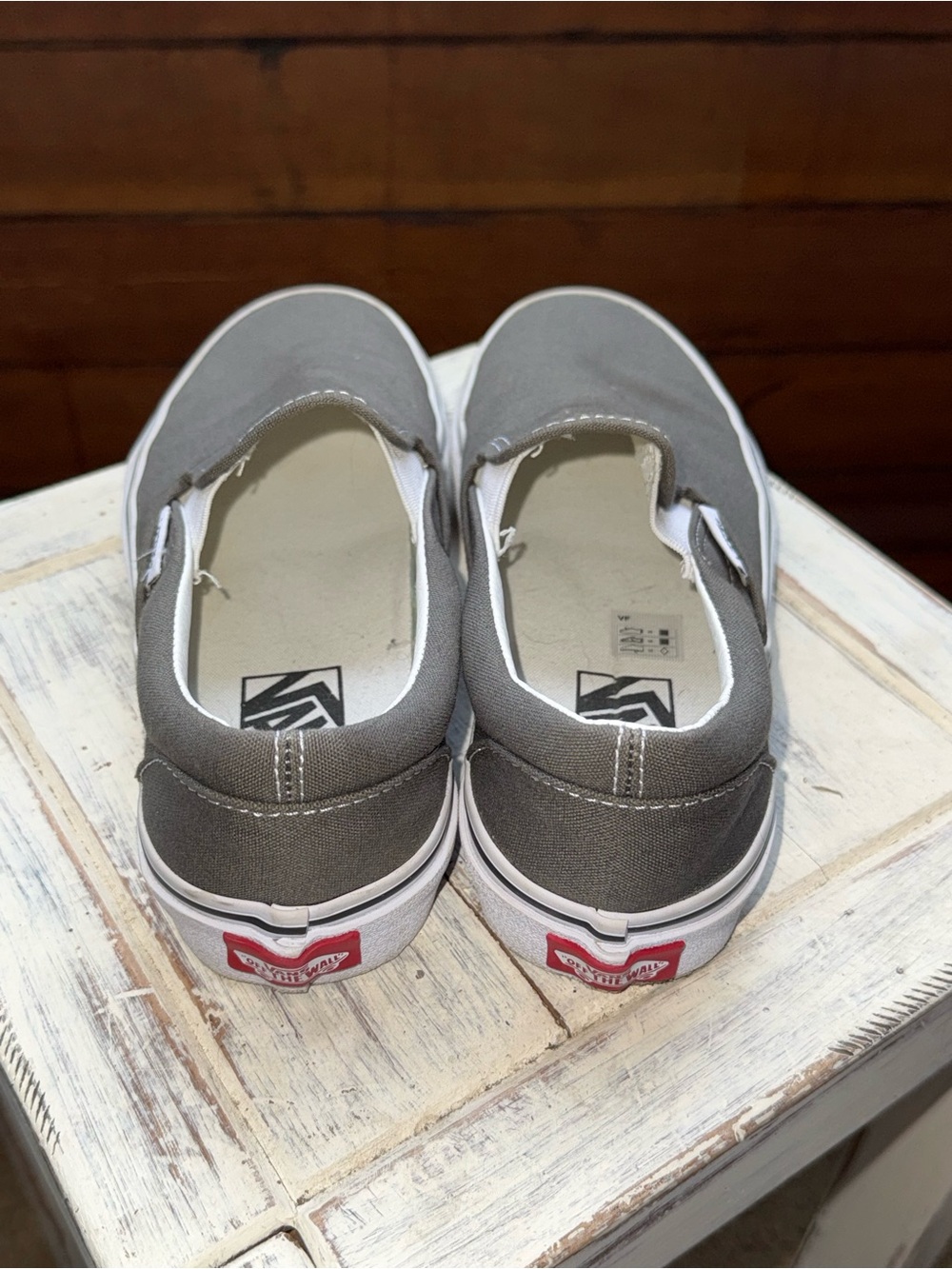 Vans Slip-On Canvas Sneakers in Gray - Picture 3 of 6